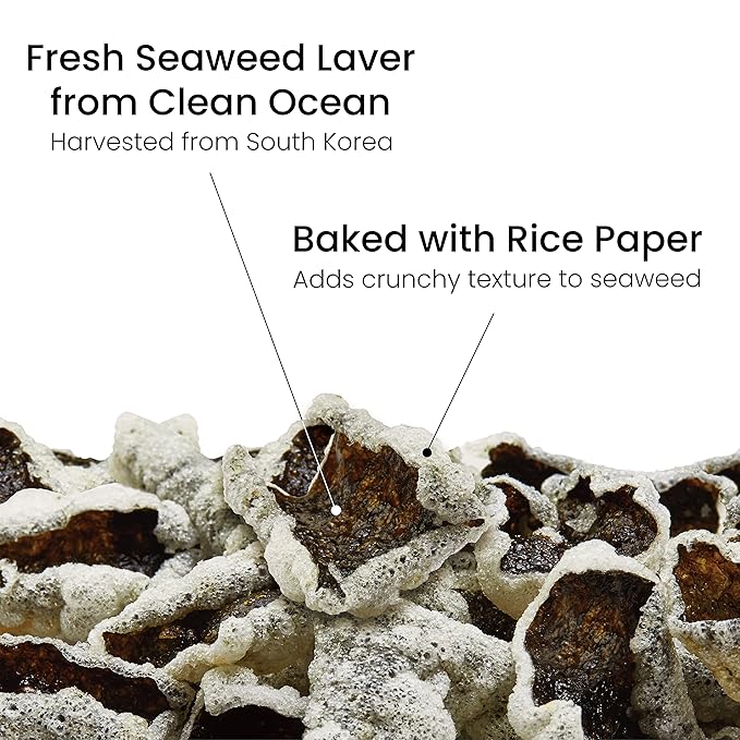Baked Seaweed Snacks - Cheddar Cheese Seasoned Gimbugak, 1.76oz