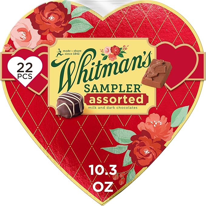 Whitman's Valentines Sampler Heart, 10.3 Ounce