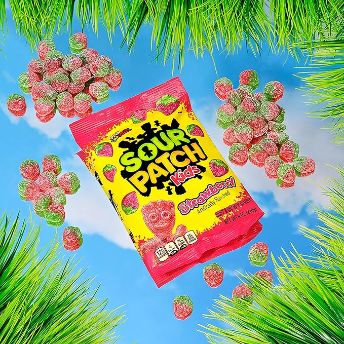 SOUR PATCH KIDS Strawberry Soft & Chewy Candy, 8 oz