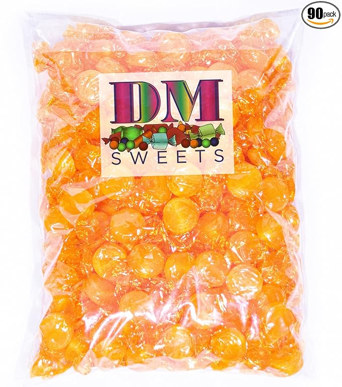 Butterscotch Buttons - 2 lbs of Bulk Individually Wrapped Sweet Yellow Butterscotch Hard Candy