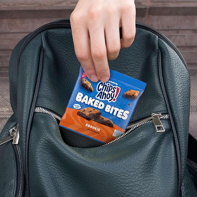 CHIPS AHOY! Baked Bites, Brookie, 5 - 1.4 oz Snack Packs (5 Bites per Pack)