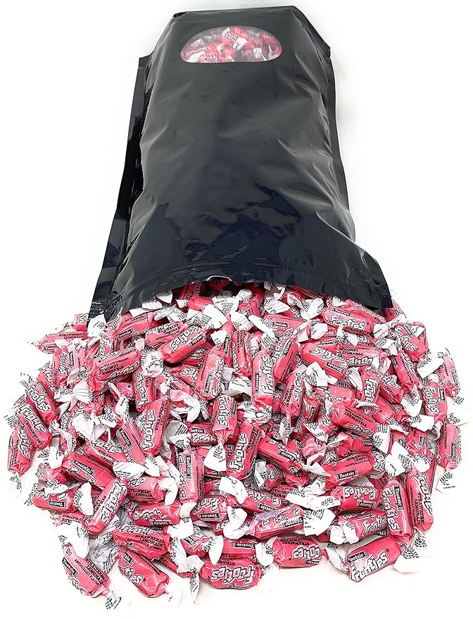 Bulk Strawberry Lemonade Flavor Tootsie Roll Frooties Chewy Pink American Taffies Candy Individually Wrapped In Resealable Assortit Bag 5 Lb 735+pcs (80-Oz) Made In USA