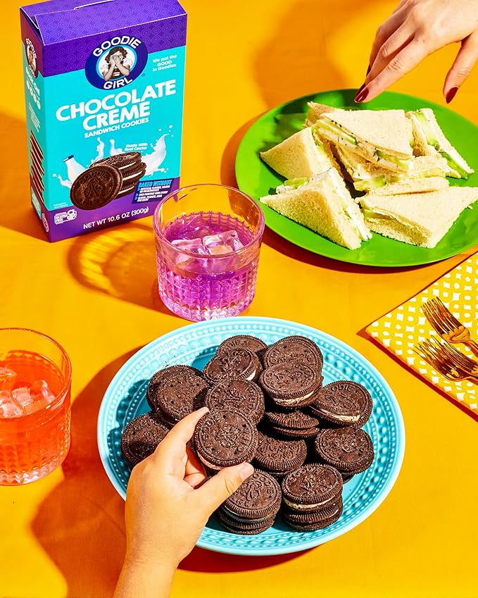 Goodie Girl, Chocolate Creme Sandwich Cookies | Gluten Free | Peanut Free | Egg Free | Kosher (10.6oz Boxes, Pack of 3)