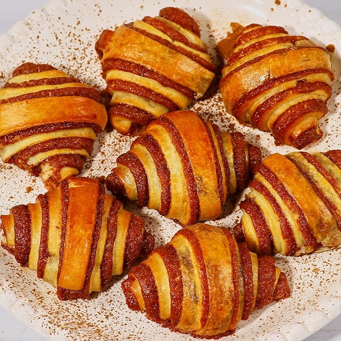 Cinnamon Rolls | Cinnamon Buns | Breakfast Pastry | Approx 20 Rugelach Pastries Cinnamon Croissants | Preservative Free & No Coloring Added | Dairy & Nut Free | 19 oz Stern’s Bakery