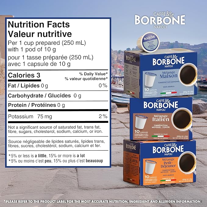 Caffè Borbone Variety Pack Coffee Pods (30 Count) – House, Breakfast & Italian Roast Blends for a Smooth, Bold & Balanced Brew – Single Serve Coffee Pods Compatible with K-Cup Brewers