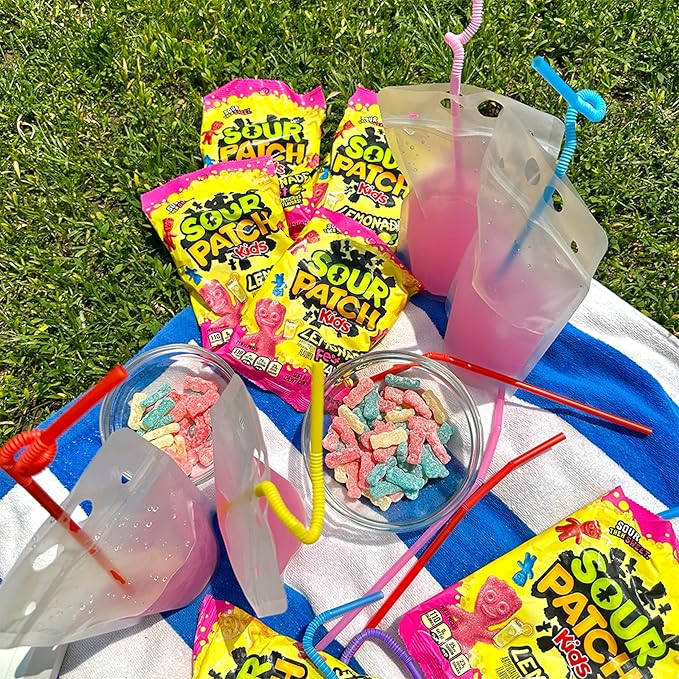 SOUR PATCH KIDS Lemonade Fest Soft & Chewy Candy, 8.02 oz (Pack of 8)