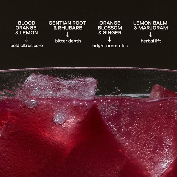 Ghia Non-Alcoholic Le Spritz | Blood Orange 8-Pack | Canned Mocktail & Cocktail Mixer, Zero Proof Sparkling Apéritif with Soothing Herbal Extracts | No Sugar, No Artificial Flavors, Caffeine-Free