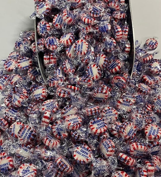 Sugar-Free Starlight Peppermint Hard Candy – 5 Pounds Individually Wrapped Bulk Sugar Free Mints – Low-Calorie & Keto Friendly – Great for Parties and Sharing