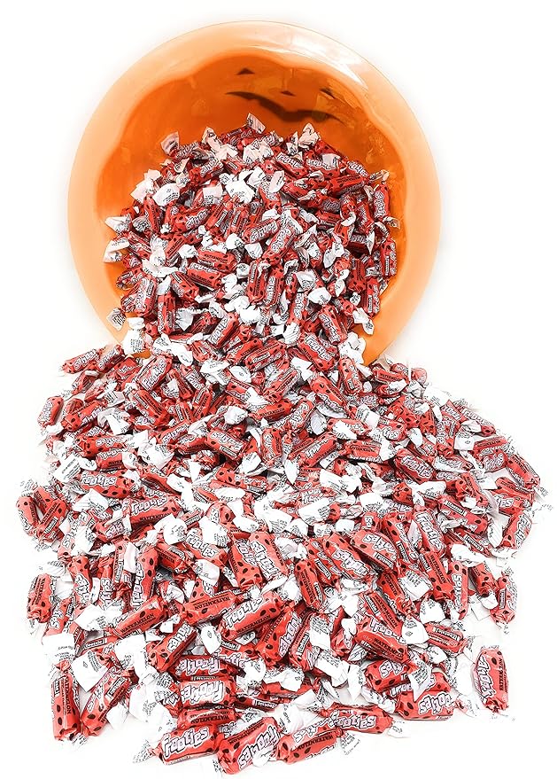Bulk Watermelon Flavor Tootsie Roll Frooties Chewy Pink American Taffies Candy Individually Wrapped In Resealable Assortit Bag 5 Lb 735+pcs (80-Oz) - Made In USA