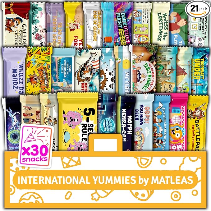 International Snack Box, Universal Exotic Candies and Treats from around the World, Gift-Ready Foreign Foods, Unique Experience with Packages Inspired by Japanese, Korean and European Cultures