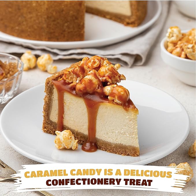 Caramel Cubes Candy - 2 Pound Bag - 150 Pieces Count - Individually Wrapped Caramels for Parties, Candy Bowls, Baking, and Gift Bags - Creamy Vanilla Cubes