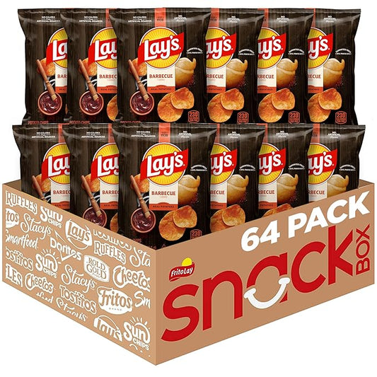 Lay's Potato Chips, Barbecue, 1.5 Ounce (Pack of 64)