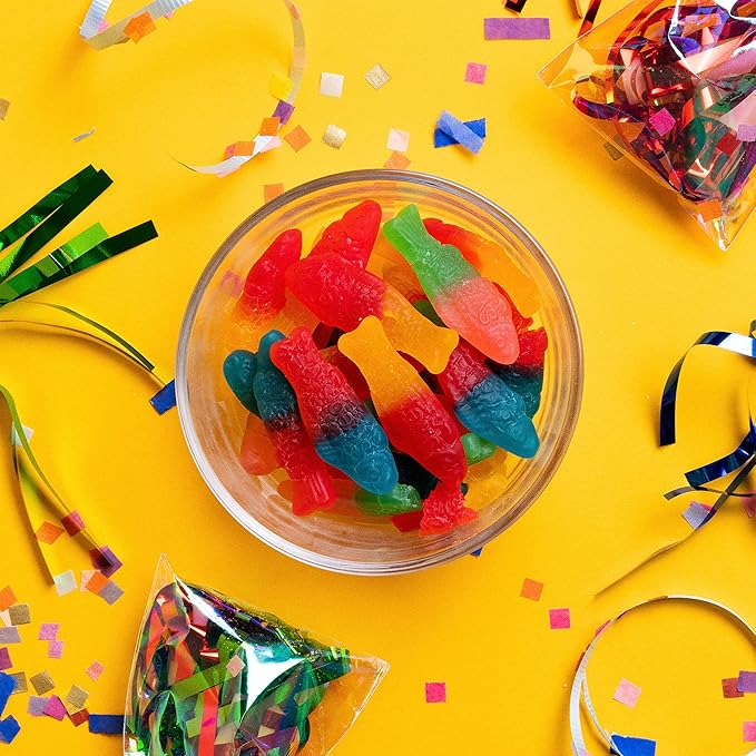 SWEDISH FISH Tails 2 Flavors in 1 Soft & Chewy Candy, 12 - 3.6 oz Bags
