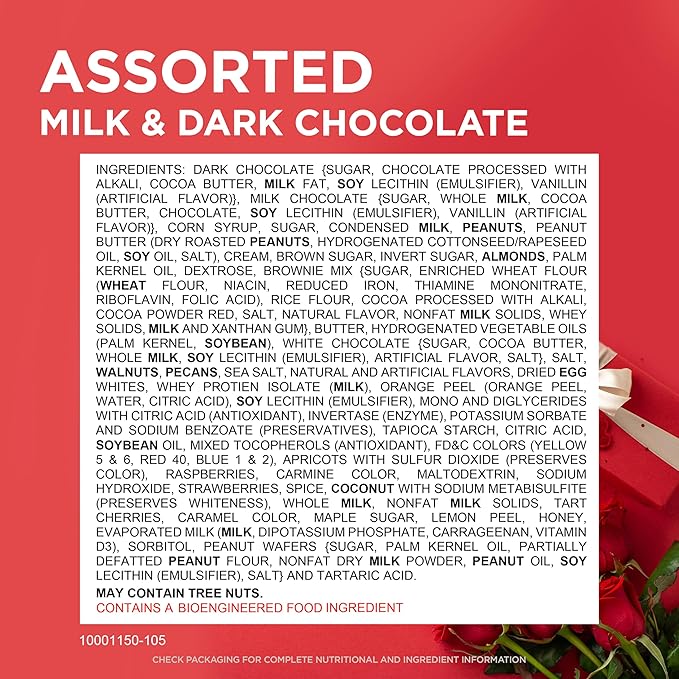 WHITMAN'S Valentine's Day WOW! Assorted Milk & Dark Chocolate Gift Box, 20 oz. (33 pieces)