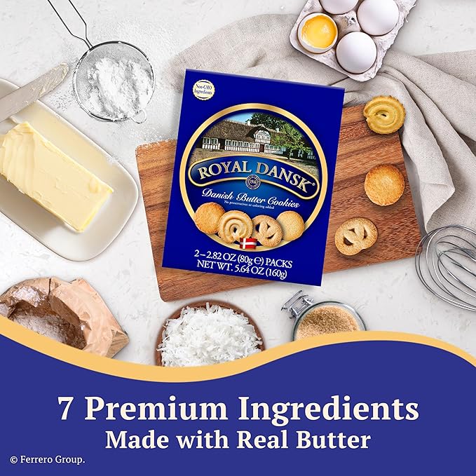 Royal Dansk Cookies 5.64oz Butter Cookies (Pack of 2)
