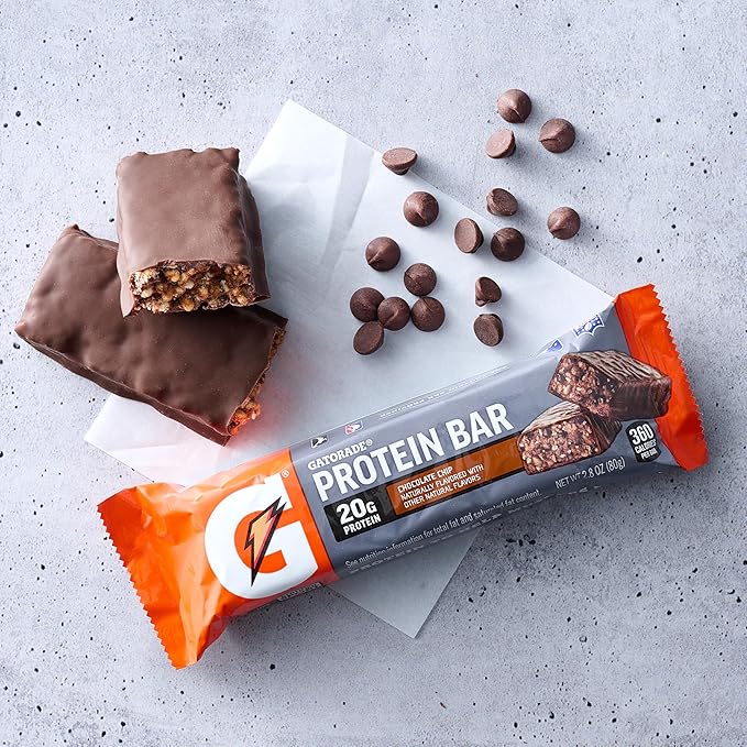 Gatorade Whey Protein Bars, Variety Pack, 2.8 oz bars , 18 Count (Pack of 1)