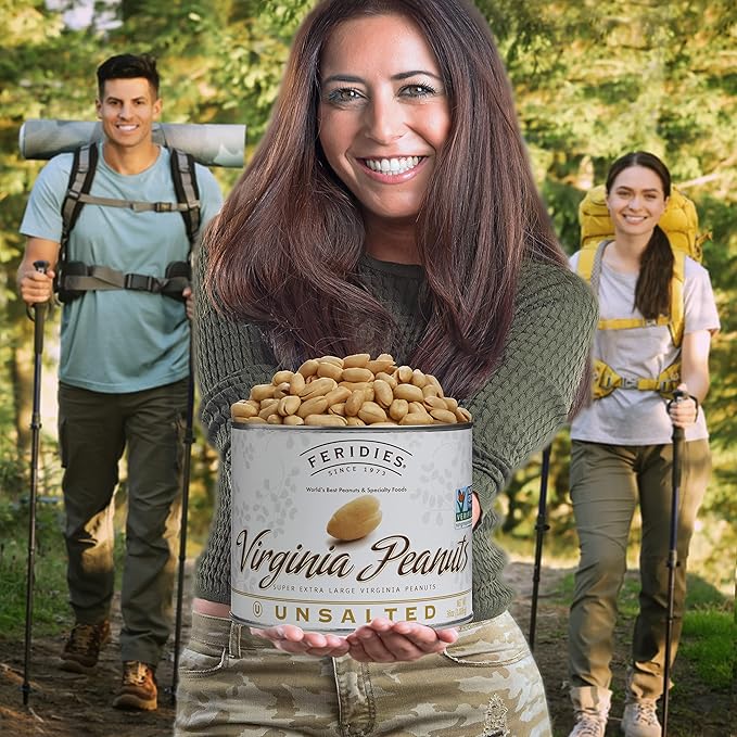 4 Pack-36oz Can Unsalted Virginia Peanuts