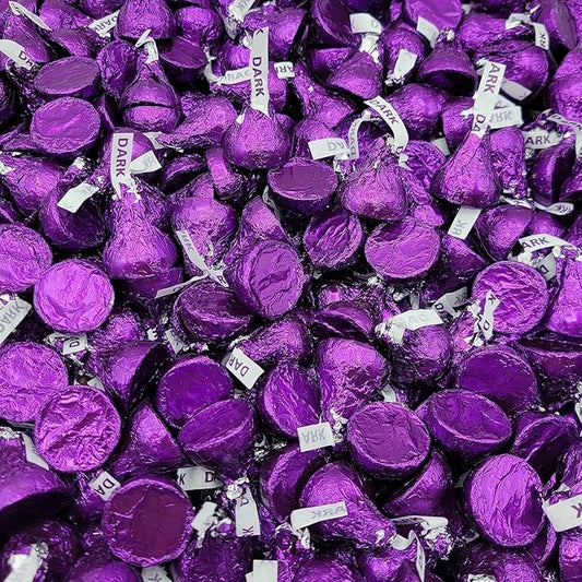 HERSHYS Kisses Special Dark, Mildly Sweet Chocolate Bulk Candy - Perfect for Holidays ! (5 Pound Bag), Full Size B0F1DKPQL3