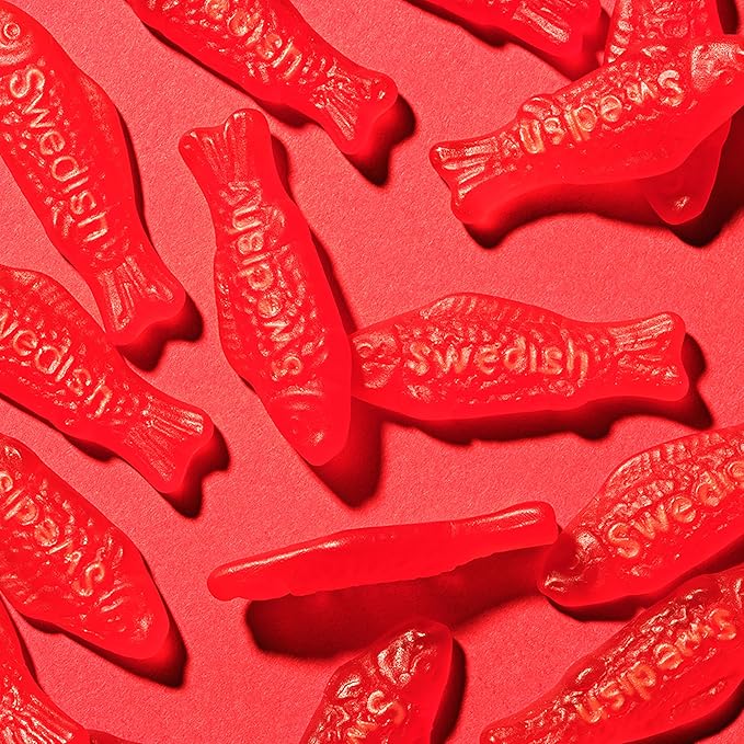 Swedish Fish Flavor Candy, Pack of 12