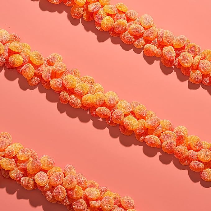 SOUR PATCH KIDS Peach Soft & Chewy Candy, Bulk Candy, 12 - 3.56 oz Bags
