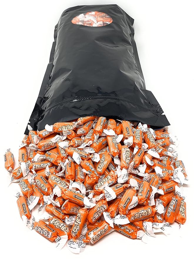 Bulk Mango Flavor Tootsie Roll Frooties Chewy Orange Color American Taffies Candy Individually Wrapped In Resealable Assortit Bag 5 Lb 735+pcs (80-Oz) - Made In USA