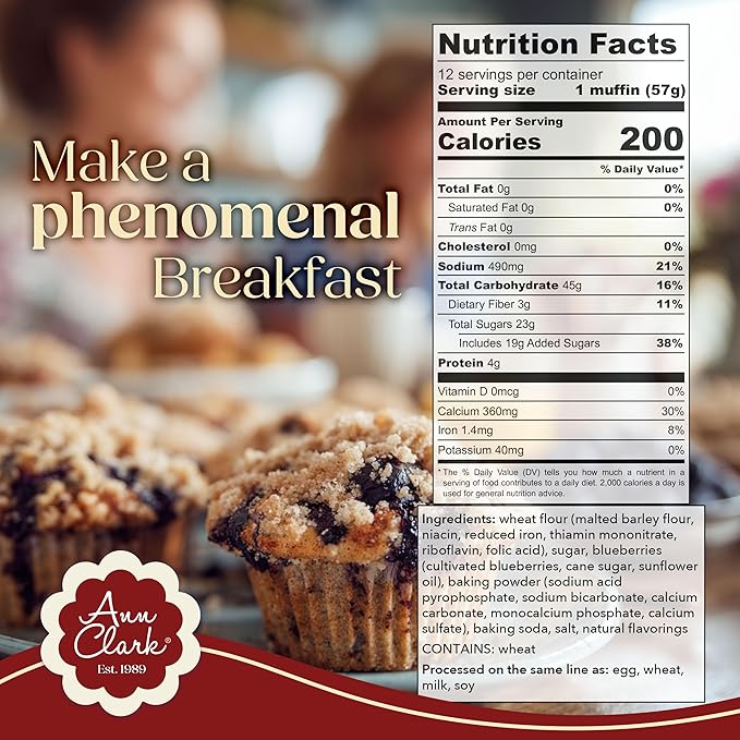 Ann Clark Blueberry Muffin Mix