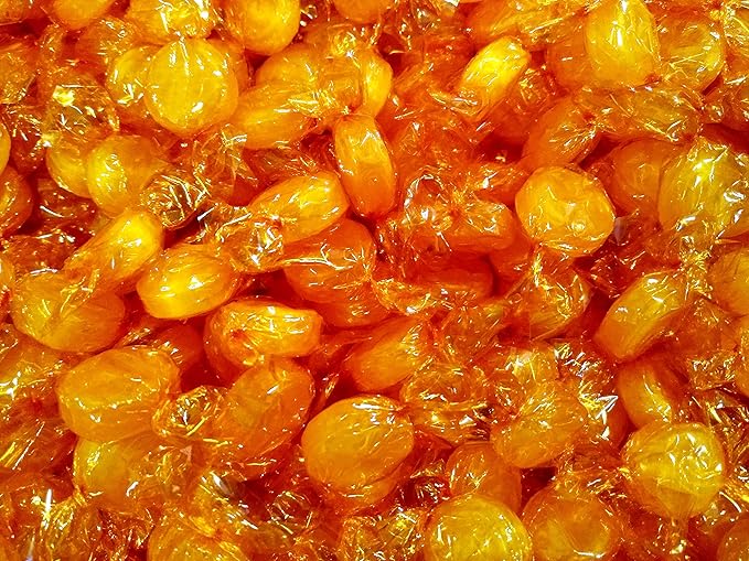 Butterscotch Buttons - 2 lbs of Bulk Individually Wrapped Sweet Yellow Butterscotch Hard Candy