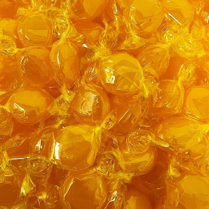 Butterscotch Hard Candy Disks - 3 lbs - Butter Scotch Flavored Old School Classic Hard Candies - Bulk American Vintage Candy Assortment - Individually Wrapped, 48 oz.