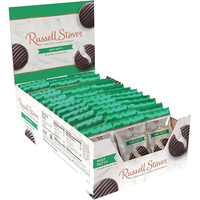 Russell Stover Dark Chocolate Mint Patties - (Pack of 36)