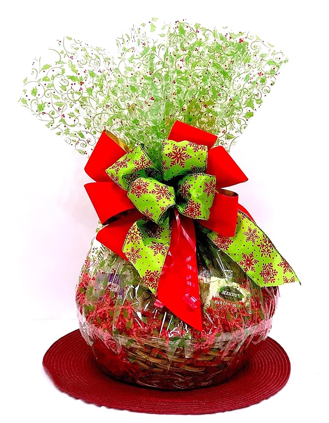 Hand-Crafted 43 Piece customizable chocolate gift basket of gourmet chocolates, cookies, and crunches. Tasty treats selected for businesses, clients, employees, birthdays, thank you and more!