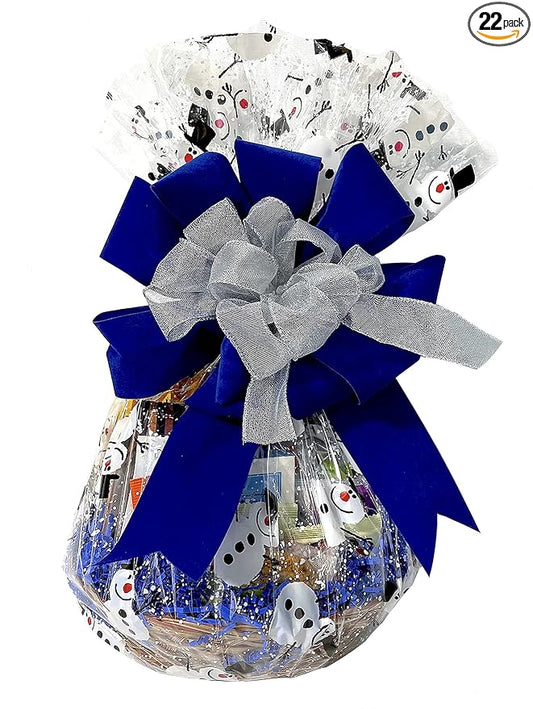 Hand-Crafted 22 Piece customizable chocolate gift basket of gourmet chocolates, cookies, and crunches. Tasty treats selected for businesses, clients, employees, birthdays, thank you and more!