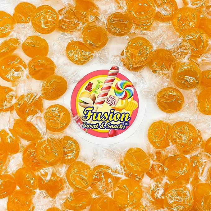 Butterscotch Hard Candy - 2LB Bag of Individually Wrapped Butter Scotch Bulk Candy, Yellow Butterscotch Discs Are Perfect For Snacks And Parties.