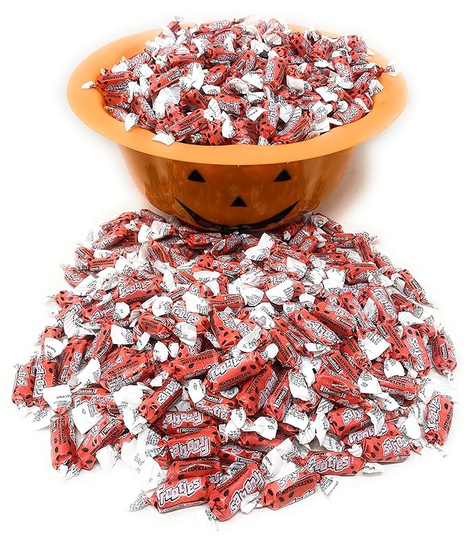 Bulk Watermelon Flavor Tootsie Roll Frooties Chewy Pink American Taffies Candy Individually Wrapped In Resealable Assortit Bag 5 Lb 735+pcs (80-Oz) - Made In USA