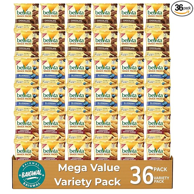 balvita Breakfast Biscuits Bite Size Snack Packs,36 Count, 72 Ounces, package by baigwal.