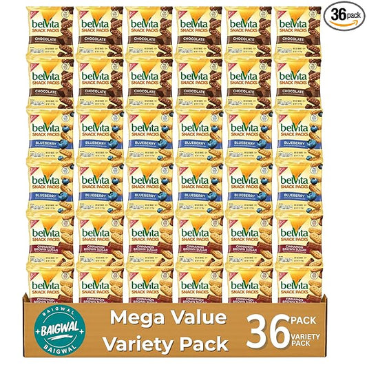 balvita Breakfast Biscuits Bite Size Snack Packs,36 Count, 72 Ounces, package by baigwal.