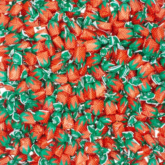 Strawberry Filled Hard Candy Bon Bons – Individually Wrapped Fruit Candies – Classic Strawberry Candy with Soft Center – 2 Pound Resealable Bag