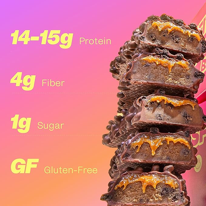 Misfits Protein Bar Variety Pack | Nutrition Bars - 14-15g Protein, 1g Sugar, Plant-based, Low Carb, Non-GMO, Gluten Free Snacks | Sample Pack of 5 - Multiple Flavors