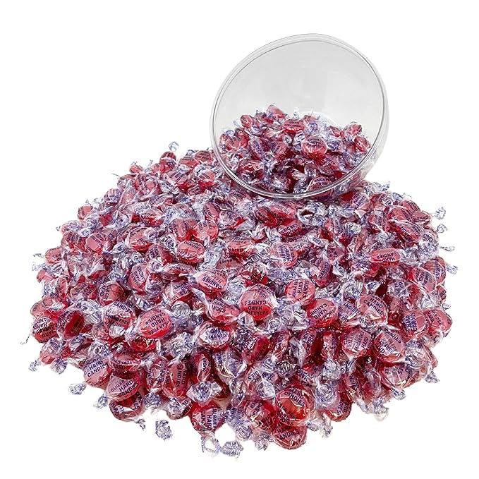 Sugar Free Fiery Cinnamon Hard Candy Discs -3 lbs Bulk Bag Individually Wrapped Keto And Diabetic Friendly Cinnamon Flavored Gourmet Candies (48oz)