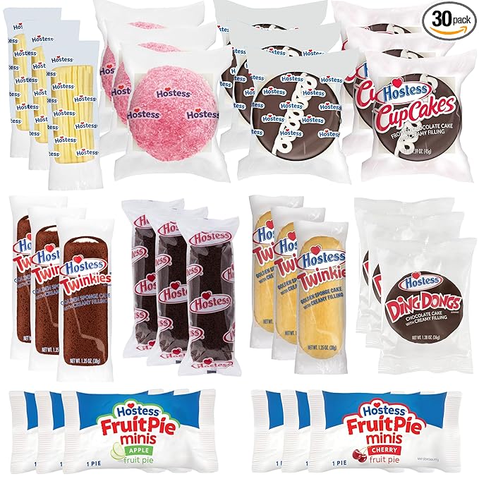 Hostess Variety Pack, 30 Count, Surprise Mix Of Pastries
