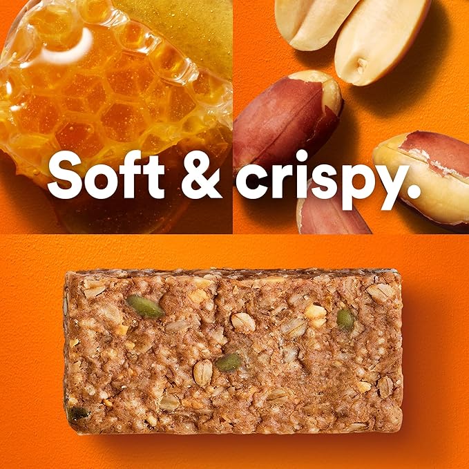 RXBAR Nut Butter and Oat Protein Bars, Protein Snacks, Snack Bars, Honey Cinnamon Peanut Butter, 23.2oz Box (12 Count)