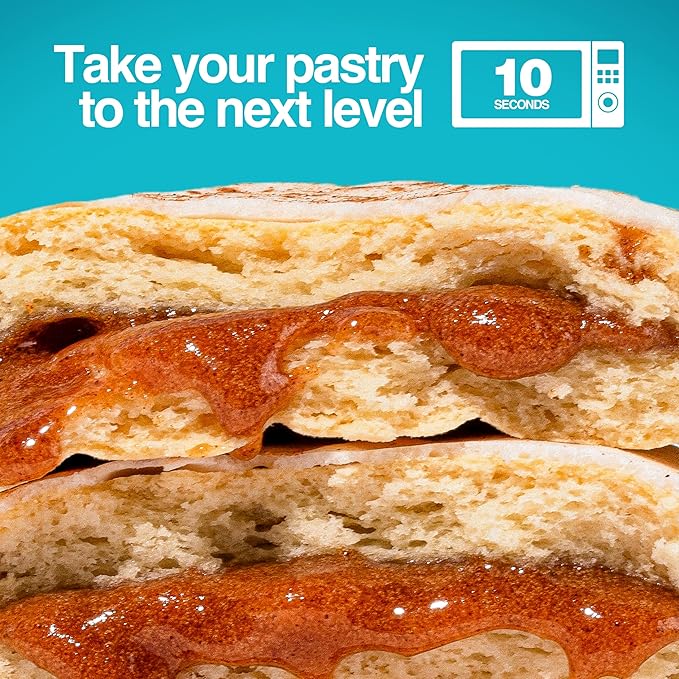 Legendary Foods 22g Protein Pastry 0g Added Sugar, Low Carb, Gluten Conscious, Keto Snack, Ideal for Glucose Management, Includes Whey Protein Isolate, 8 Pack Frosted Cinnamon