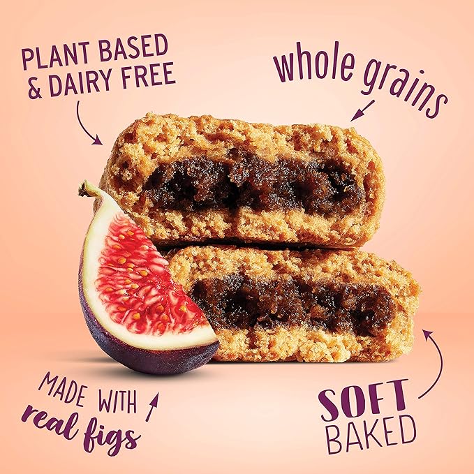 Nature's Bakery Whole Wheat Fig Bars, Real Fruit, Vegan, Non-GMO, Snack bar, Raspberry, 36 Count