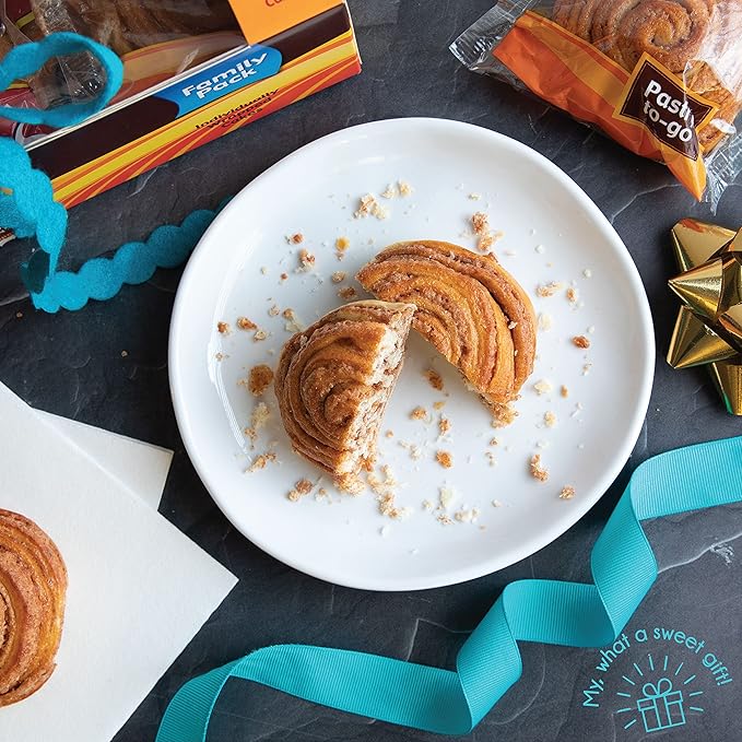 Cinnamon Buns Breakfast Pastry | 18 Pastries Individually Wrapped | Cinnamon Rolls Snack Cakes | Coffee Snacks | On the Go Snacks for Kids & Adults | Holiday, Birthdays, Parties | Stern’s Bakery