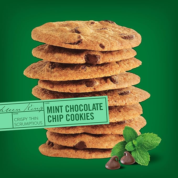 Tate's Bake Shop Mint Chocolate Chip Cookies, 4-6.5 oz Bags