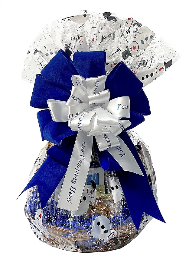 Hand-Crafted 38 Piece customizable chocolate gift basket of gourmet chocolates, cookies, and crunches. Tasty treats selected for businesses, clients, employees, birthdays, thank you and more!