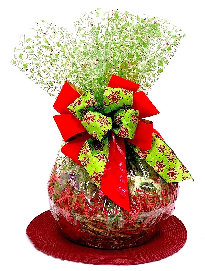 Hand-Crafted 38 Piece customizable chocolate gift basket of gourmet chocolates, cookies, and crunches. Tasty treats selected for businesses, clients, employees, birthdays, thank you and more!