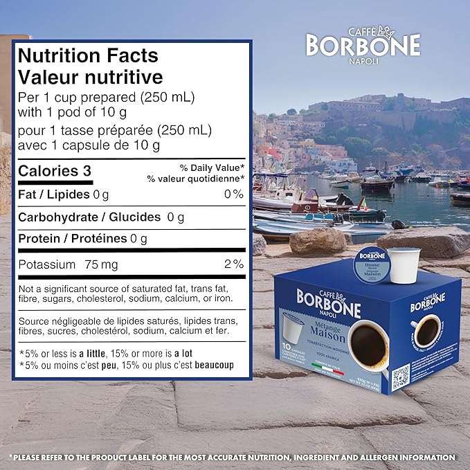 Caffè Borbone House Blend Coffee (40 Count) – Medium Roast, 100% Arabica, Roasted in Italy with Rich and Smooth Taste – Single Serve Coffee Pods Compatible with K-Cup Brewers