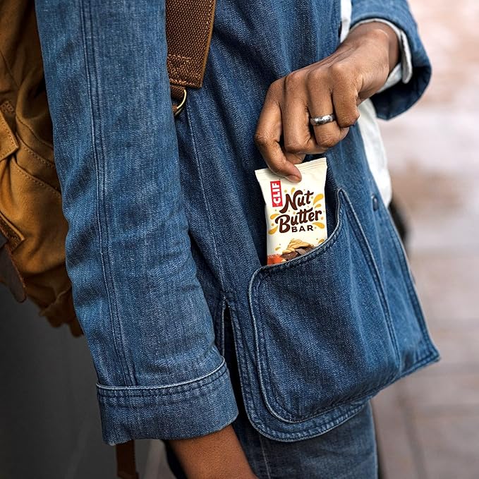 CLIF Nut Butter Bar - Peanut Butter - Energy Snack Bars - Non-GMO - USDA Organic - Plant Based - Low Glycemic - 1.76 oz. (5 Pack)
