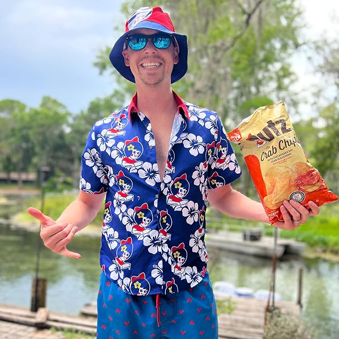 Utz Crab Chips 1 oz. Bags, 42 Count, Crispy Fresh Potato Chips, Perfect for Vending Machines, Individual Snacks to Go, Trans-Fat Free