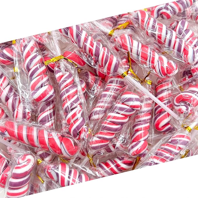 Swirl Lollipops | 2 Jars - 60 Count | Valentine Lollipops | Mixed Fruit Flavor | Pink Candy Individually Wrapped | Twisty Suckers Party Favor Candy for Girls’ Themed Events